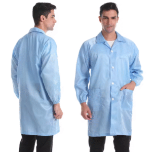 Cleanroom Antistatic ESD Lab Jacket | Workwear Smock & Protective Gown for Labs Apron